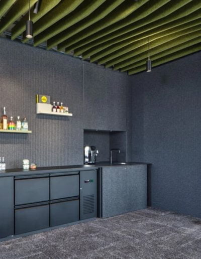 Vertigo Fine di Impact Acoustic con linee sottili di colore grigio