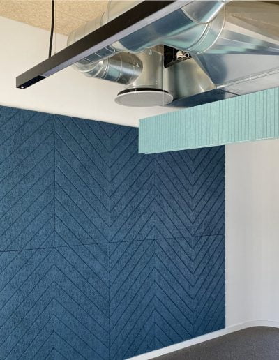 Illuminazione e acustica di design lampada in feltro sospesa