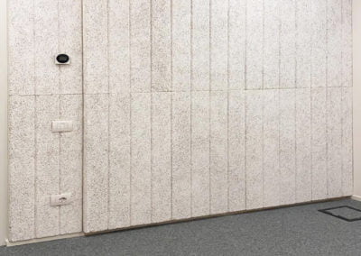 Pannelli acustici di design rettangolari bianchi in legno