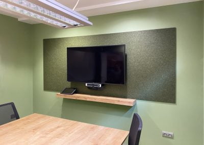 Paneles fonoabsorbentes para oficina y revestimientos murales verdes