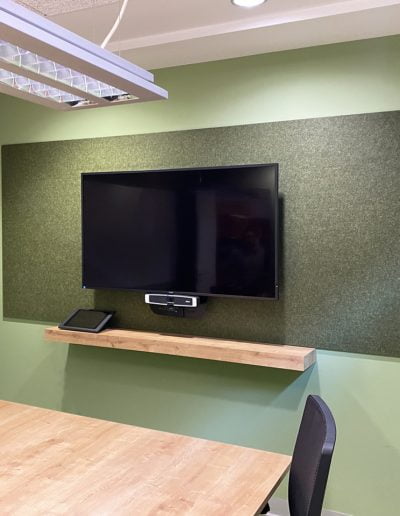 Archisonic paneles para oficina revestimiento acústico verde