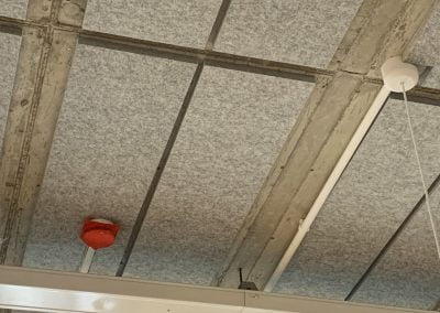 Intervento di progettazione acustica controsoffitto con pannelli Archisonic